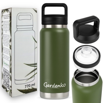 Kubek termiczny stalowy 770 ml - Próżniowa butelka na wodę i gorące napoje