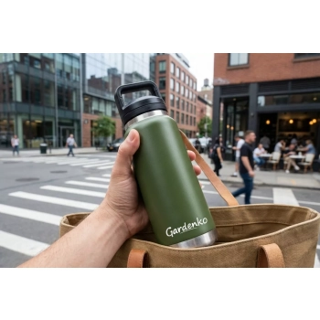 Kubek termiczny stalowy 770 ml - Próżniowa butelka na wodę i gorące napoje