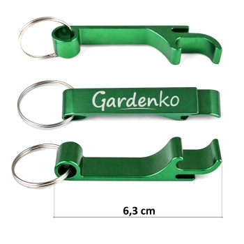 Brelok do kluczy 3w1 - Aluminiowy Otwieracz do piwa, butelek i puszek