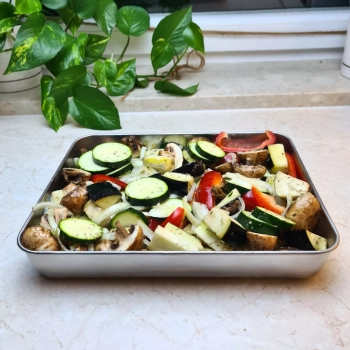 Blacha do pieczenia ze stali nierdzewnej 26x20x5 cm