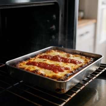 Blacha do pieczenia ze stali nierdzewnej 31x24x5 cm