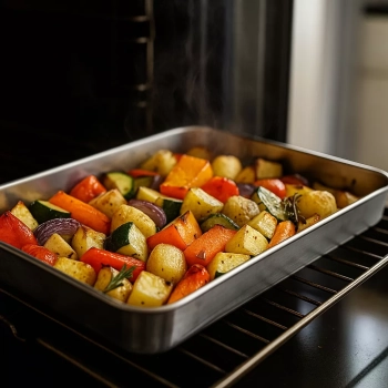 Blacha do pieczenia ze stali nierdzewnej 31x24x5 cm