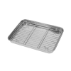 Blacha do pieczenia z kratką chłodzącą ze stali nierdzewnej 26x20 cm