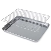 Blacha do pieczenia z kratką chłodzącą ze stali nierdzewnej 31x24 cm