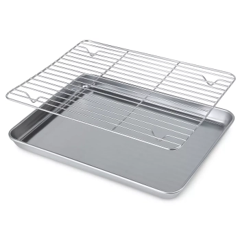 Blacha do pieczenia z kratką chłodzącą ze stali nierdzewnej 31x24 cm