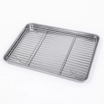 Blacha do pieczenia z kratką chłodzącą ze stali nierdzewnej 40x30 cm