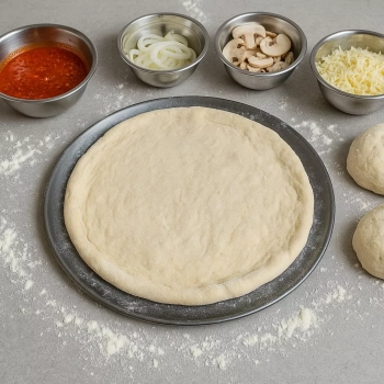 Blacha do pieczenia pizzy ze stali węglowej 41 cm