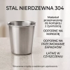 Kubki ze stali nierdzewnej 200 ml - 6 sztuk - Nietłukące, Małe, Lekkie