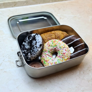 Pojemnik na śniadanie Lunch Box Menażka Śniadaniówka Pudełko ze Stali 1,5L