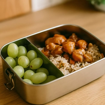 Pojemnik na śniadanie Lunch Box Menażka Śniadaniówka Pudełko ze Stali 1,5L