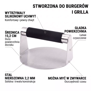 Prasa do Smash Burgerów Ø15,2 cm