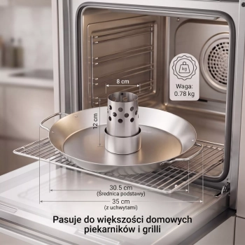 Stojak do pieczenia kurczaka w całości, Uchwyt na całego kurczaka na grilla i do piekarnika