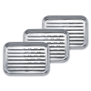 Zestaw Wielorazowa Tacka Do Grilla Ze Stali Nierdzewnej 34,7 x 24,6 cm Gardenko - 3 sztuki