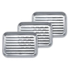 Zestaw Wielorazowa Tacka Do Grilla Ze Stali Nierdzewnej 34,7 x 24,6 cm Gardenko - 3 sztuki