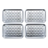 Zestaw Wielorazowa Tacka Do Grilla Ze Stali Nierdzewnej 34,7 x 24,6 cm Gardenko - 4 sztuki