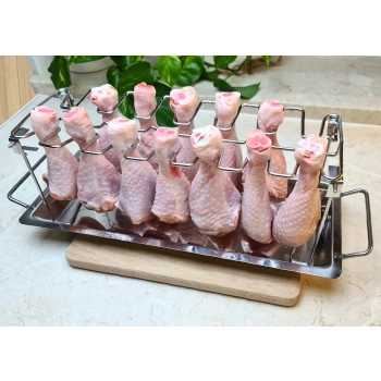 Uchwyt do pieczenia udek z kurczaka do grilla lub piekarnika