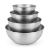 Zestaw Misek kuchennych ze stali nierdzewnej 4 sztuki