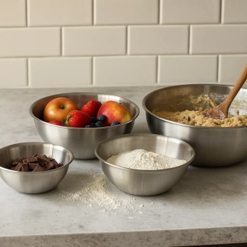 Zestaw Misek kuchennych ze stali nierdzewnej 4 sztuki