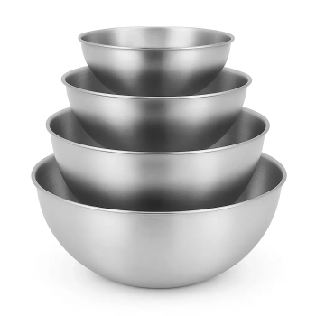 Zestaw Misek kuchennych ze stali nierdzewnej 4 sztuki