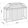 Wodoodporny Pokrowiec Na Grill Plandeka na Meble Ogrodowe 100 x 60 x 118 cm