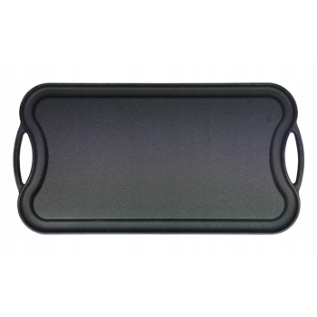 Płyta Żeliwna Dwustronna na Grill, Ruszt Żeliwny do Grilla 51x26 cm, 5,5 kg