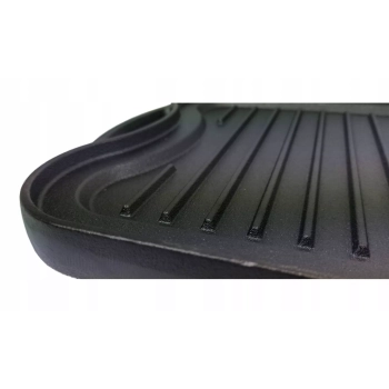 Płyta Żeliwna Dwustronna na Grill, Ruszt Żeliwny do Grilla 51x26 cm, 5,5 kg