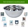 Miska Kuchenna Stalowa Metalowa Stal nierdzewna Miski Zestaw Misek 4 sztuki