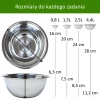 Miska Kuchenna Stalowa Metalowa Stal nierdzewna Miski Zestaw Misek 4 sztuki