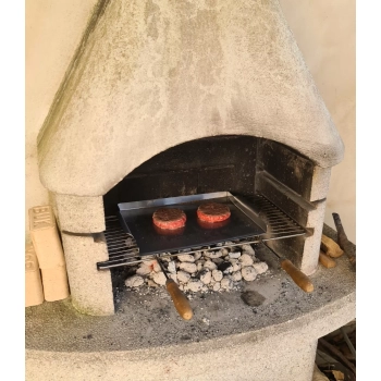 Płyta grillowa 40x29cm Taca na grilla do burgerów Tacka Stal nierdzewna